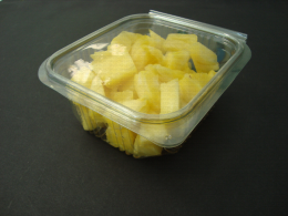 Barquette d'ananas en cube